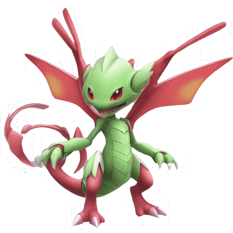 Cool Edgy Chibi Legendary Shiny Fakemon-Pokémon-Genesect-Flygon With Full Body Detailed High Quality emoji