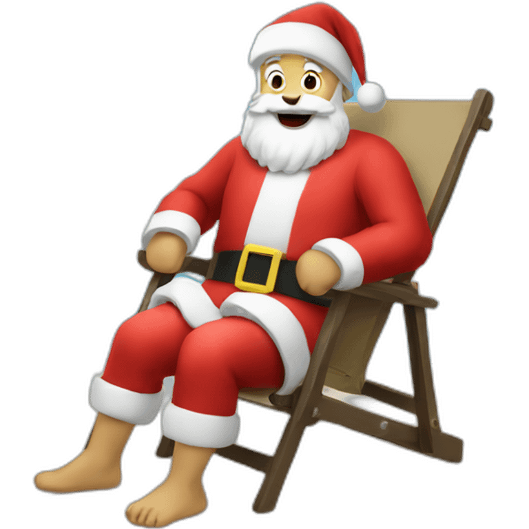 santa on vacation emoji