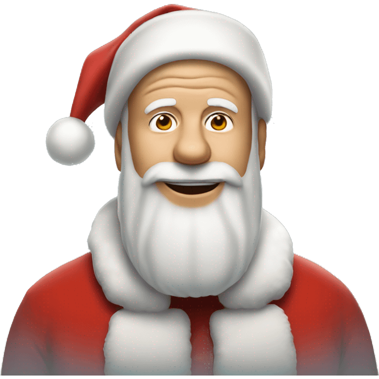 Bruce Willis as santa claus emoji