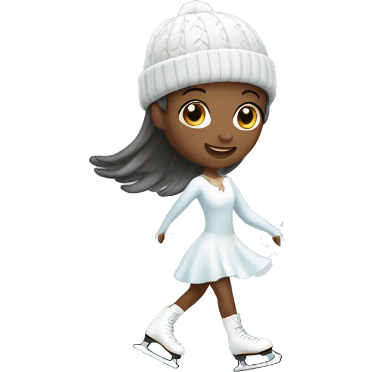 ice skating girl emoji