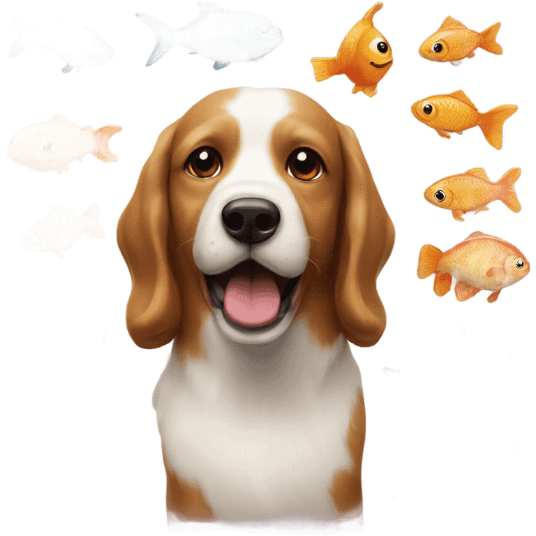 hund und fisch mit herz emoji