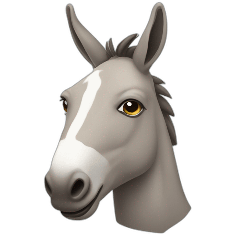 Un súper burro con poderes emoji