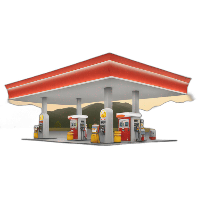 flying gas station emoji