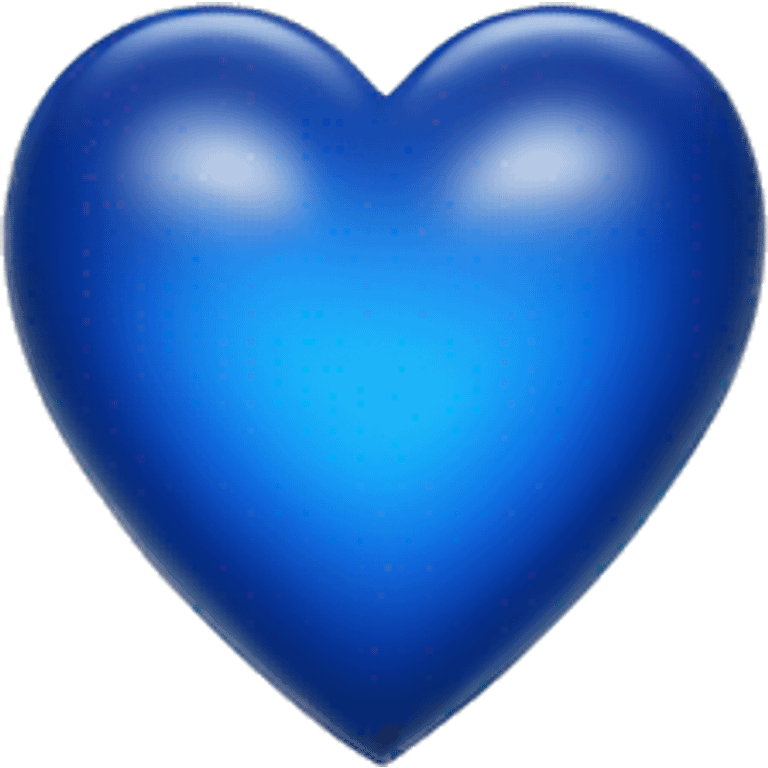 Navi blue heart  emoji