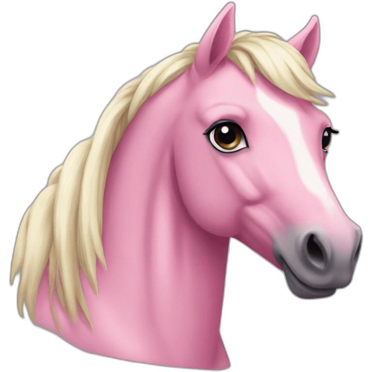 Pink horse emoji