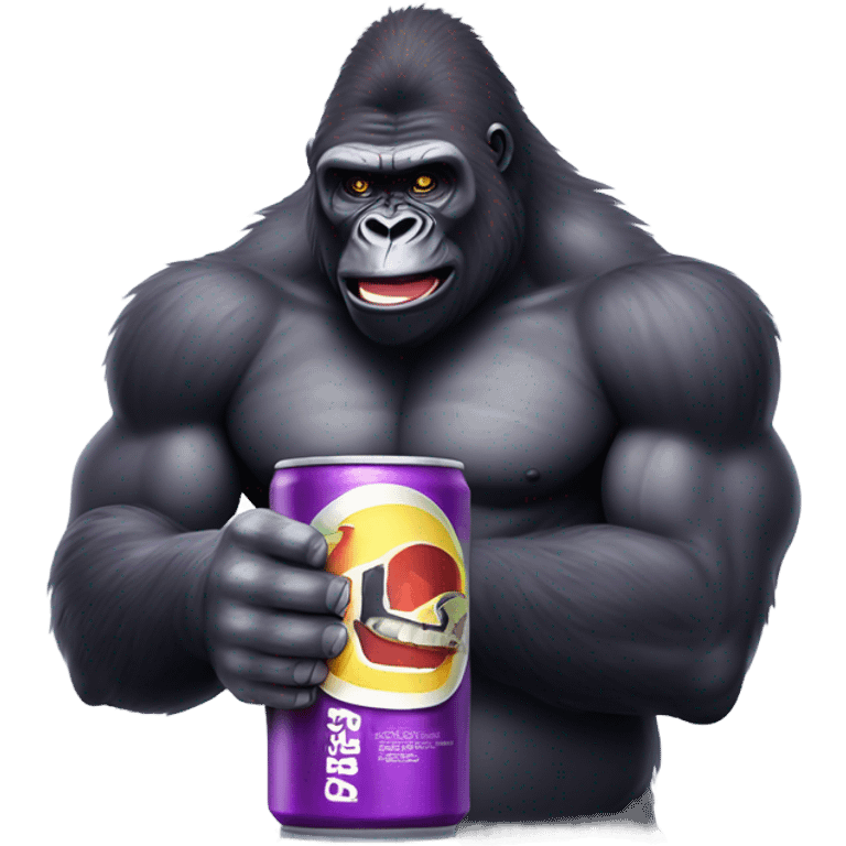 Gorillas grape Energy Drink  emoji