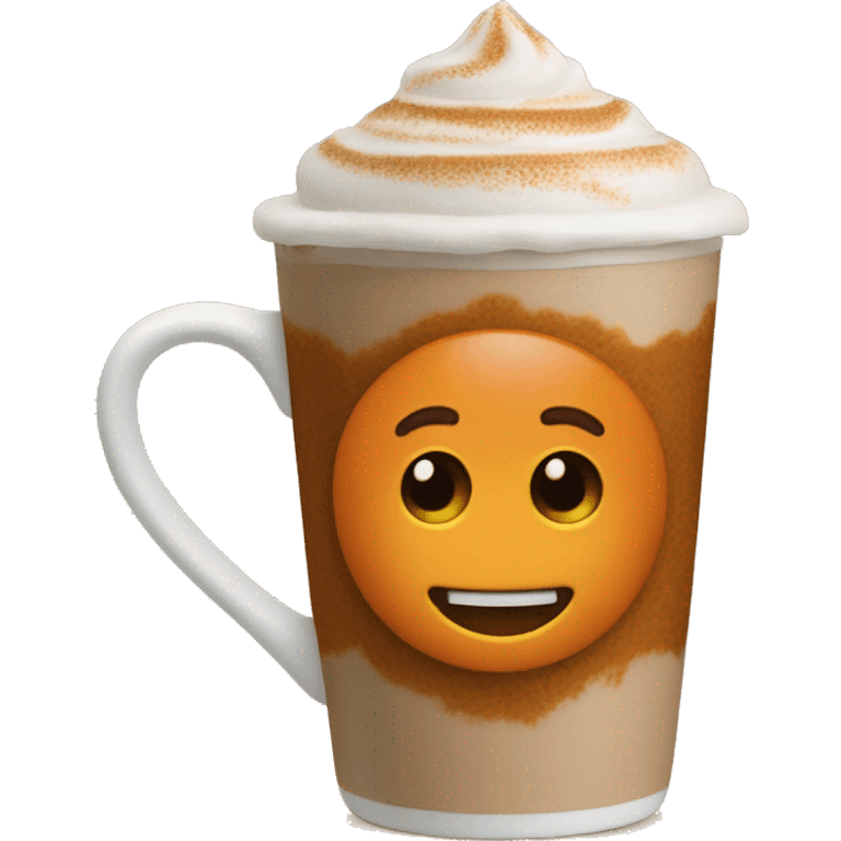 Pumpkin spice latte emoji