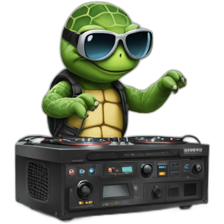 Dj turtle emoji