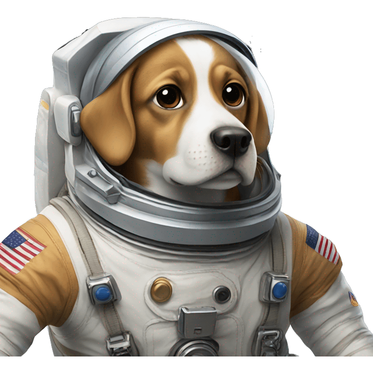 Dog astronaut emoji