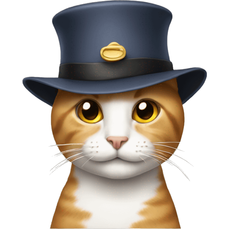 Cat wearing hat emoji