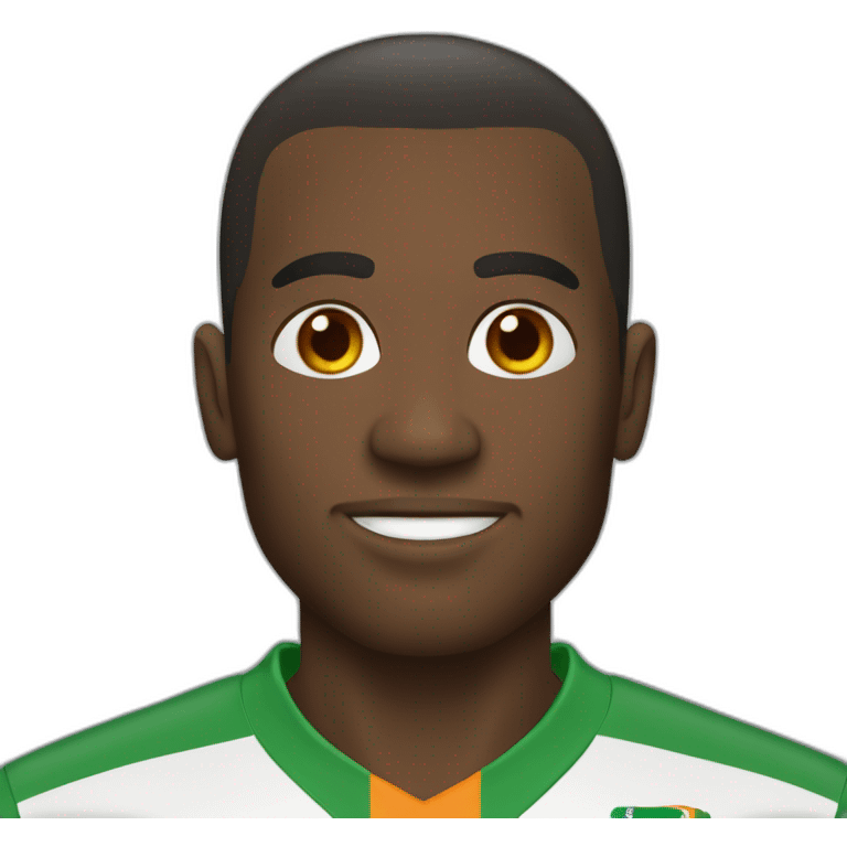 Jouer de foot ivoirien  emoji