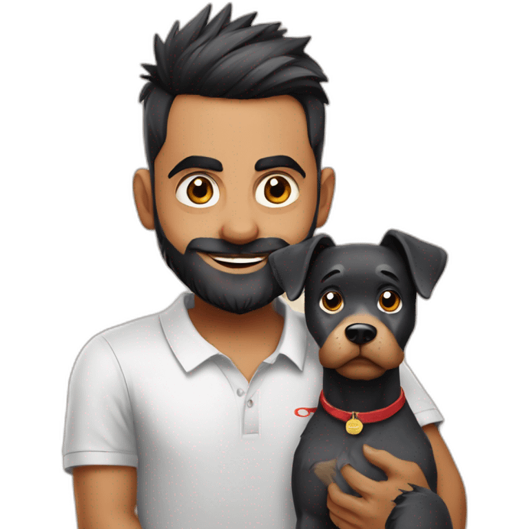 Virat Kohli with dog emoji