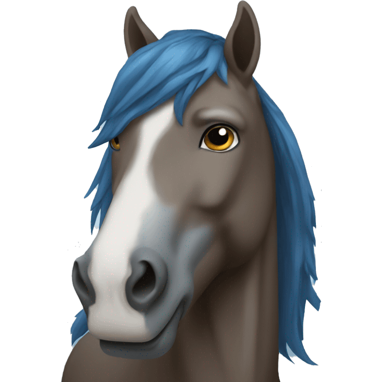 blue horse emoji