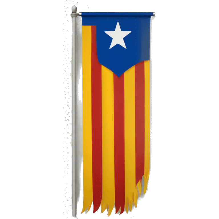 Bandera estelada cataluña emoji