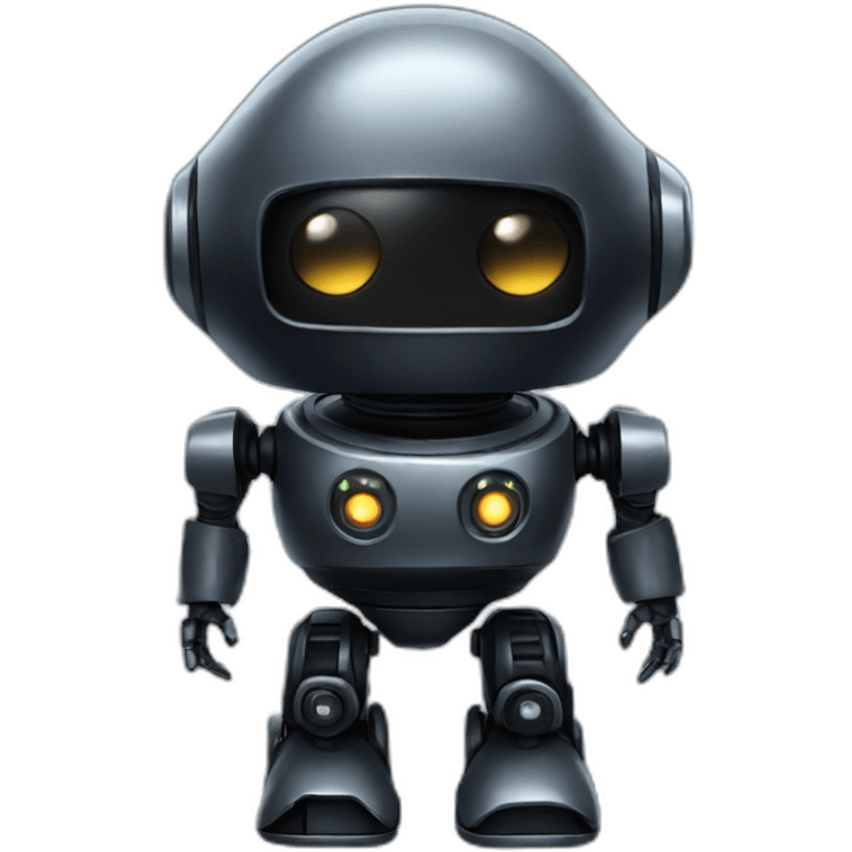 cute space black robot emoji