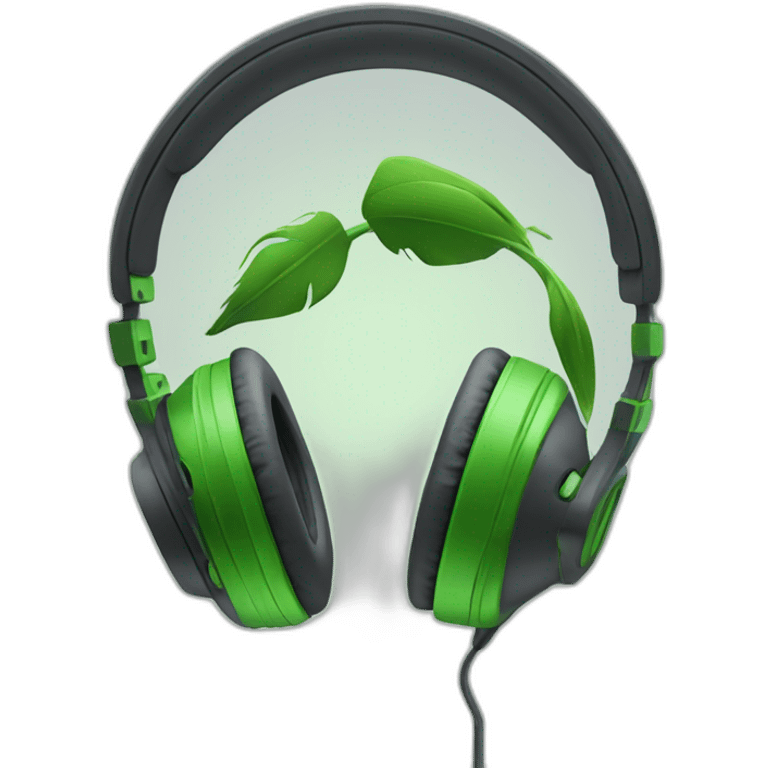 techsupport headphones trex green emoji