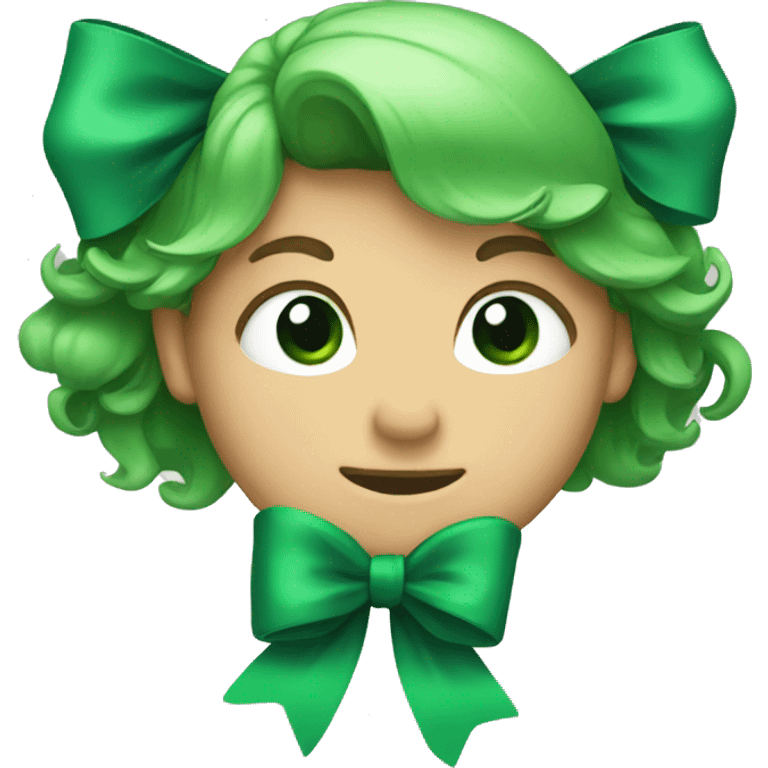 green bow emoji