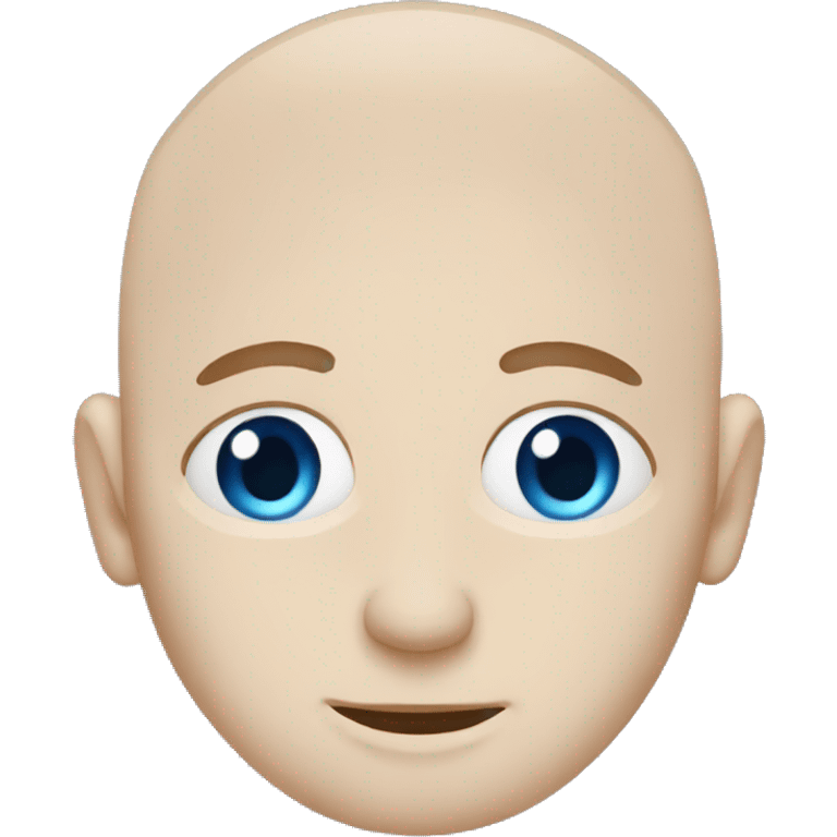 Bald white shady guy with blue eyes with his hands over his face emoji