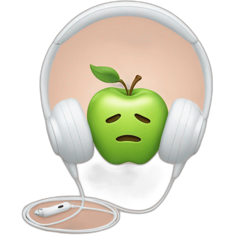 Apple earphones emoji