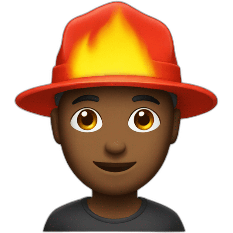 Designer with fire hat emoji