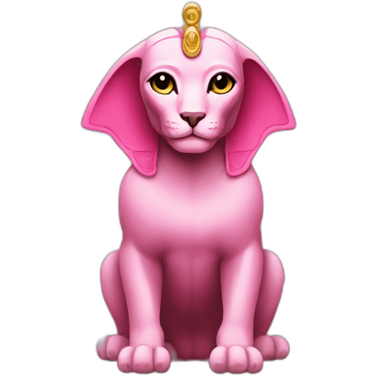 Pink Sphinx in suite emoji