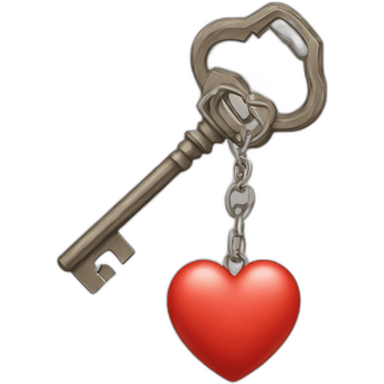 Heart with Key emoji