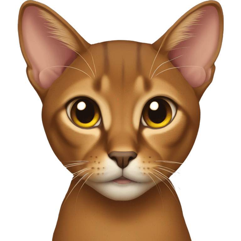 Abyssinian cat emoji