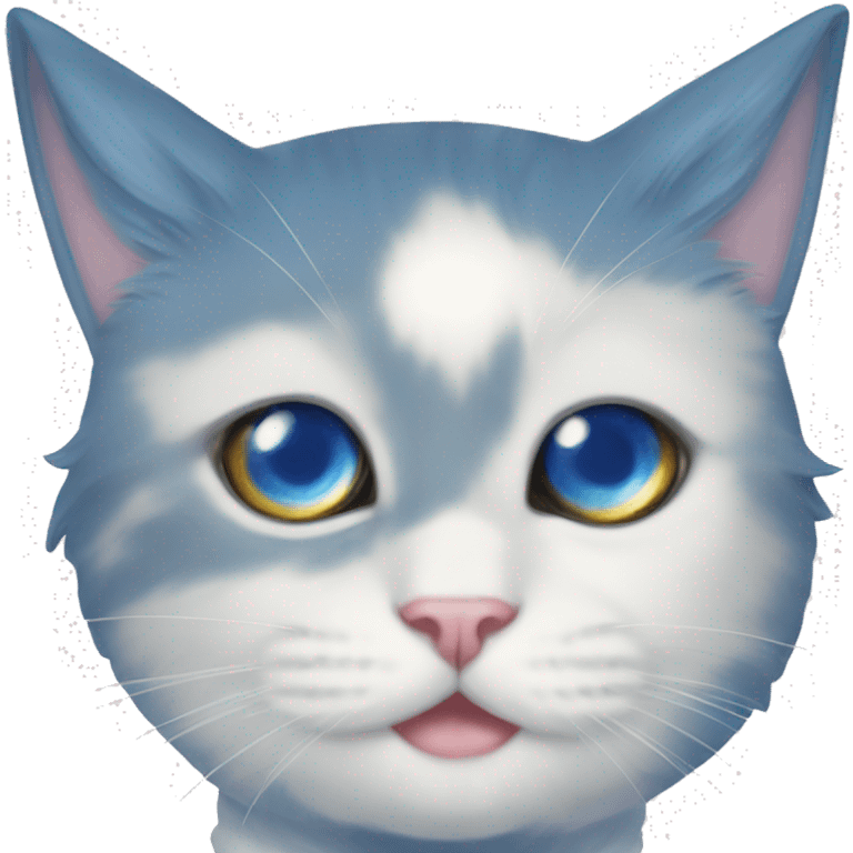 Sailor moon cat blue eyes  emoji