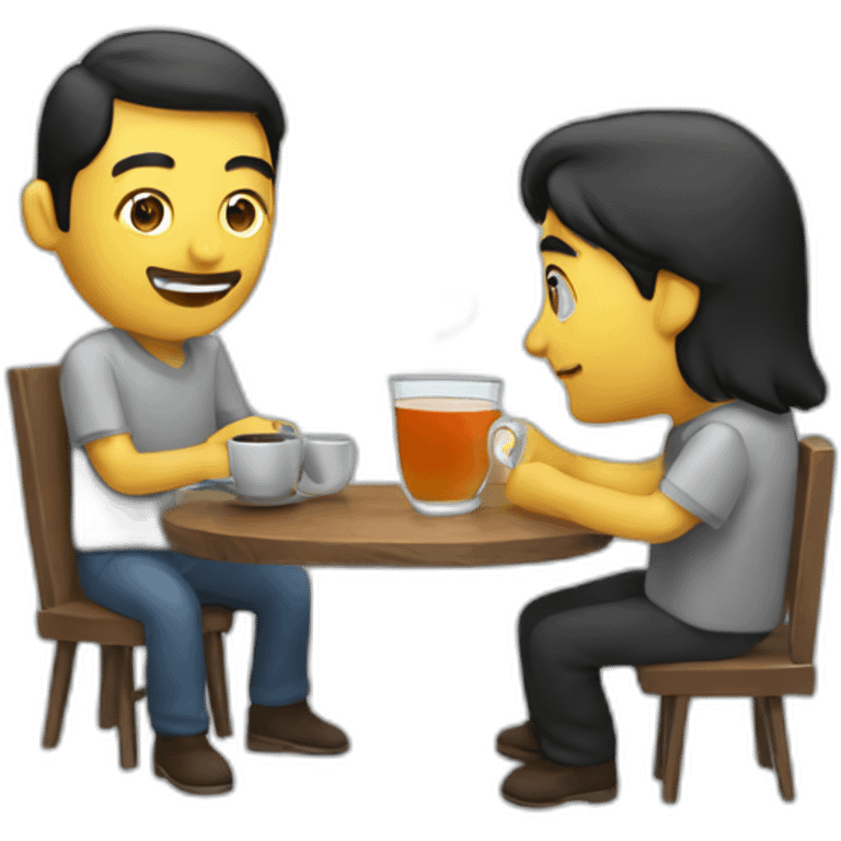 programmer having an argentinian mate tea drink emoji