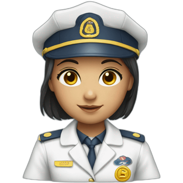 Petite fille en uniforme  emoji