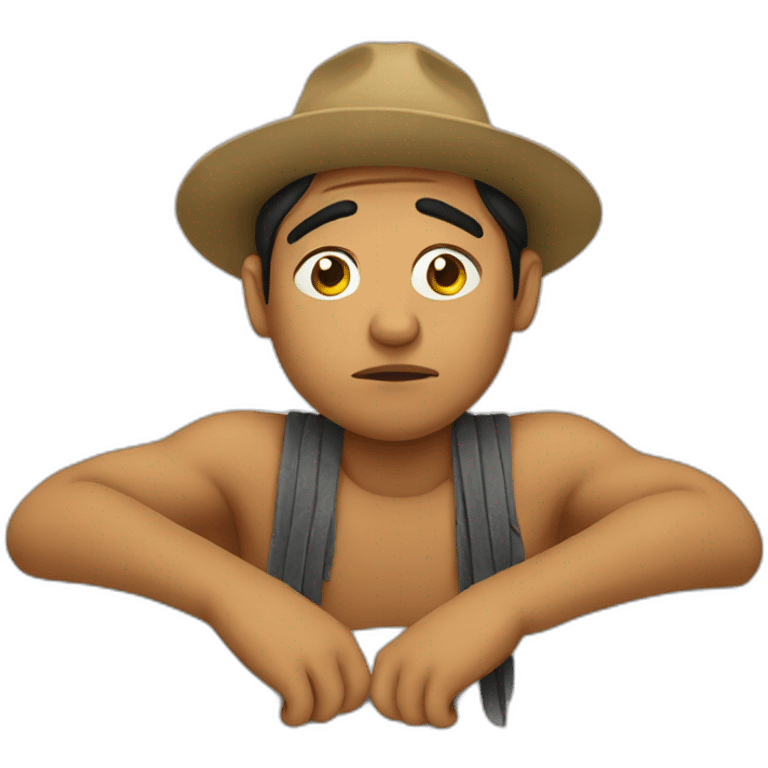 Bored Peruvian emoji