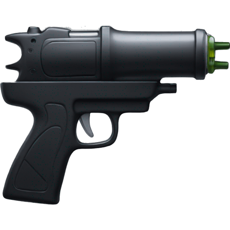 Black watergun emoji