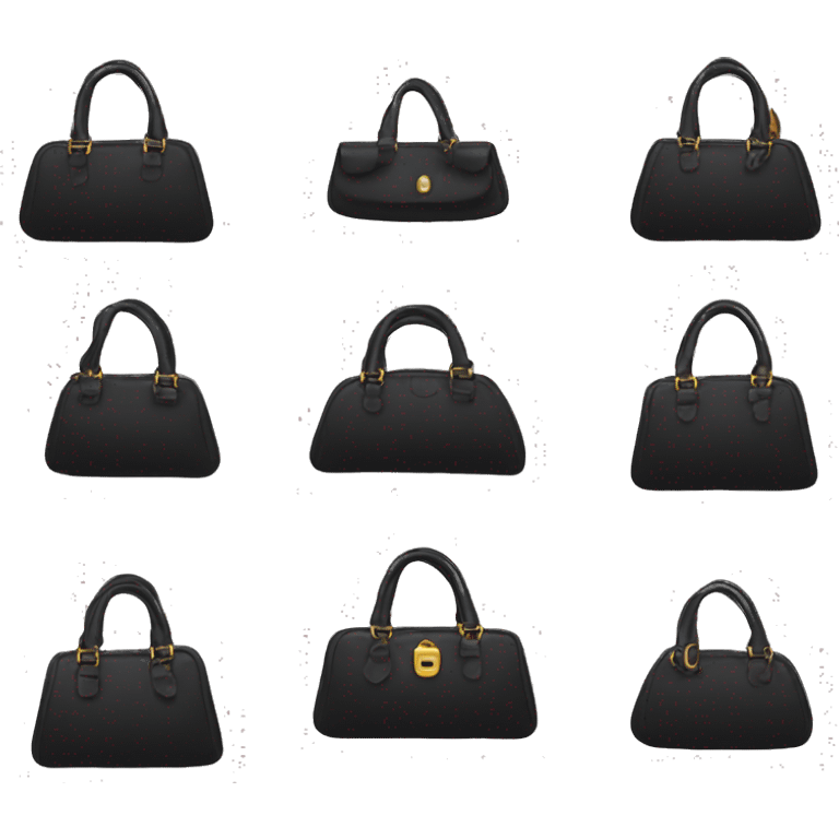 small black handbag emoji