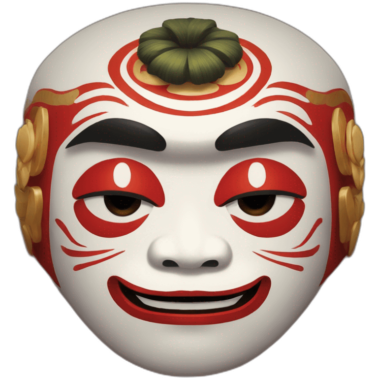 daruma paint KABUKI art emoji