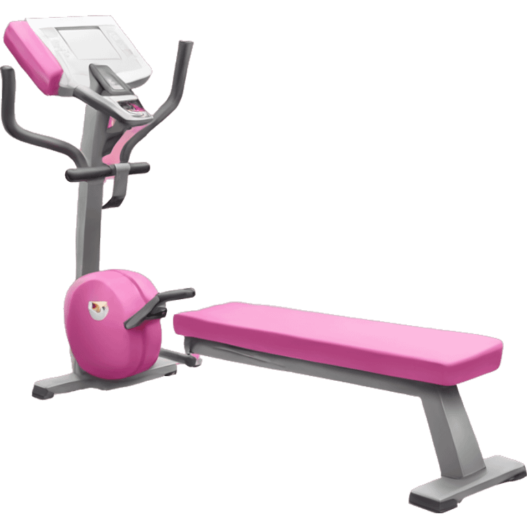 Pink gym  emoji