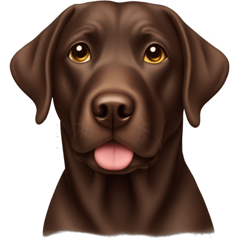 Chocolate lab emoji