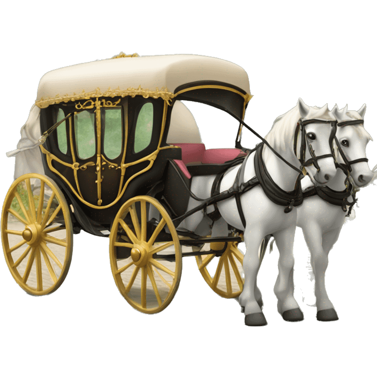 Bridgerton Inspired Emoji : Horse-Drawn Carriage – A nod to the glamorous entrances and exits. emoji