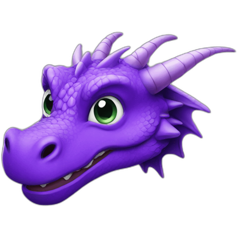 Purple dragon emoji