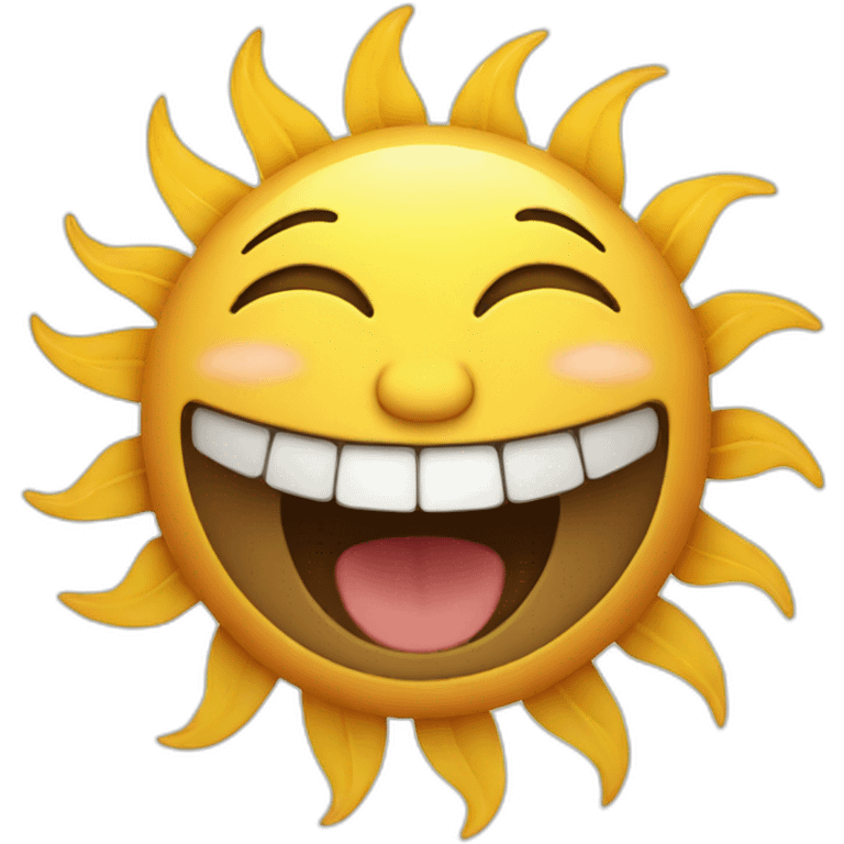 laughing sun emoji