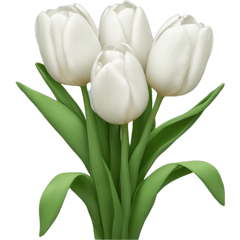 white tulips emoji