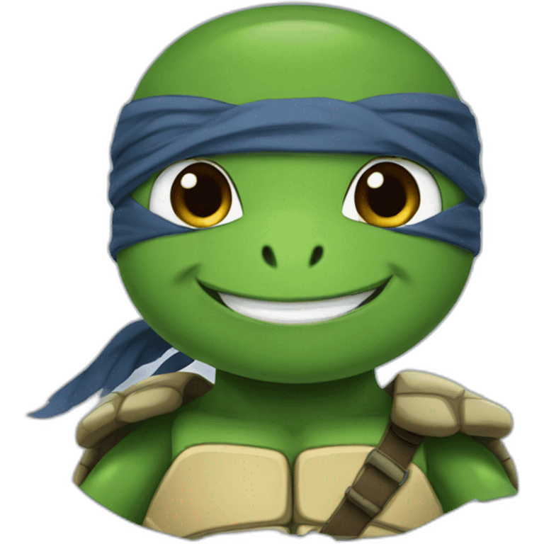 teenage turtle ninja leonardo emoji