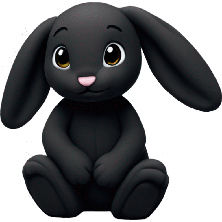 jellycat bashful bunny black  emoji