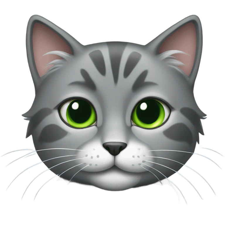 cute grey cat emoji