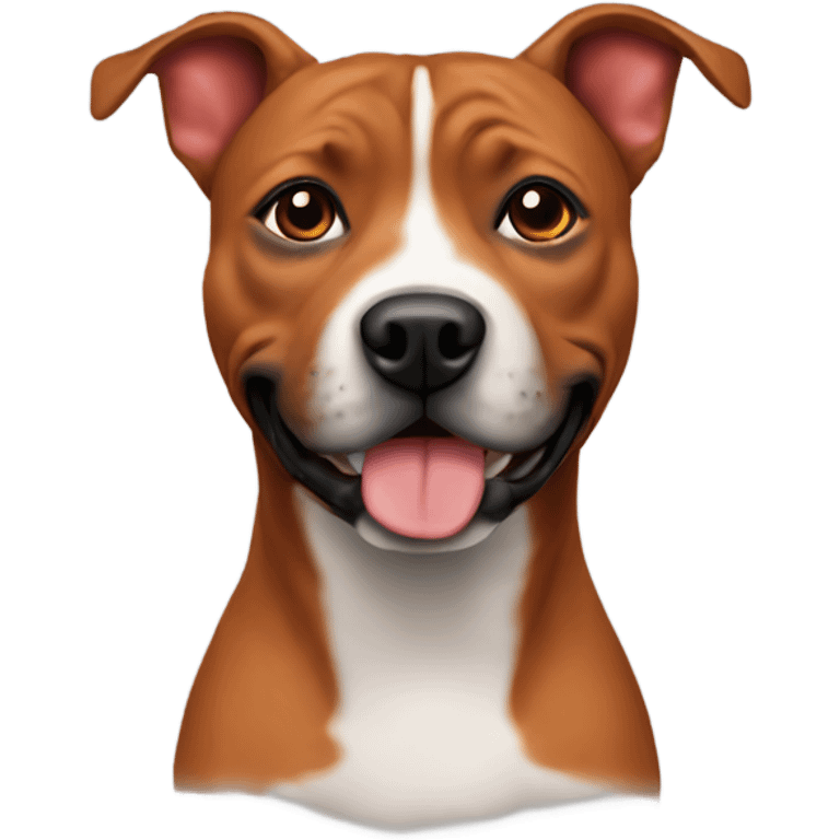 Staffy red dog emoji