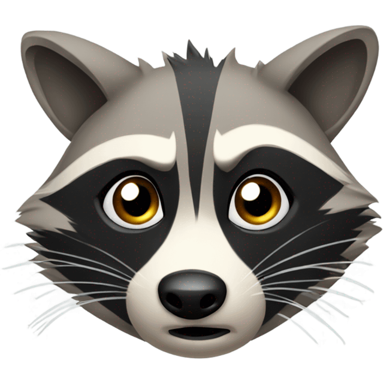 crying raccoon emoji