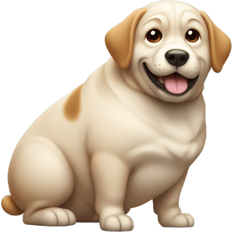 fat dog emoji