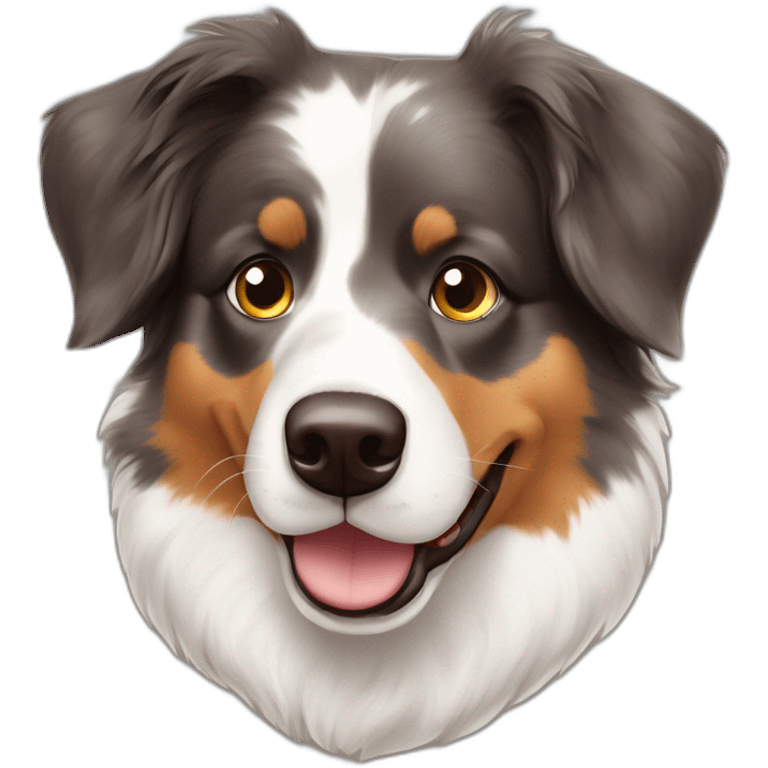 Braun gefleckte Australian Shepherd Hündin emoji