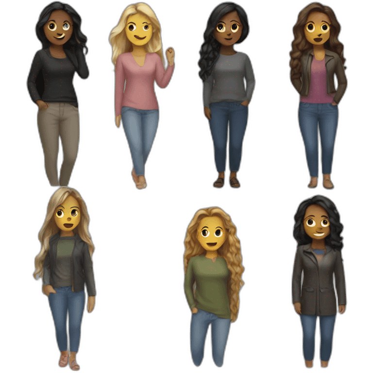 4 women emoji