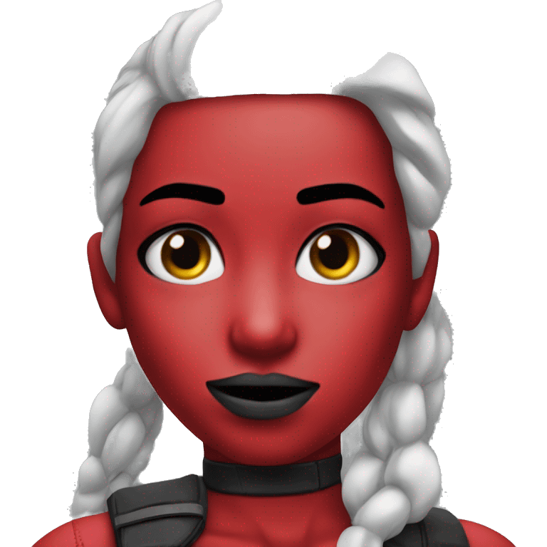 Deadpool look a girl emoji