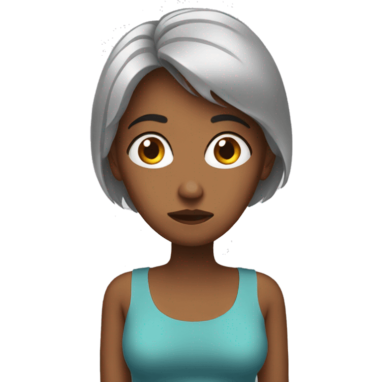 Worry woman emoji